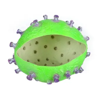 

High Simulation Environmentally Friendly Latex No Smell Soft Halloween Bacterial Horror Props Headgear Mask