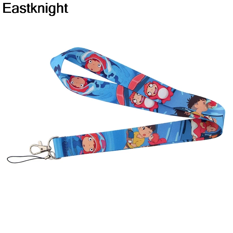 Ponyo на скале каваи аниме шейный ремешок Мобильный телефон ключ карта