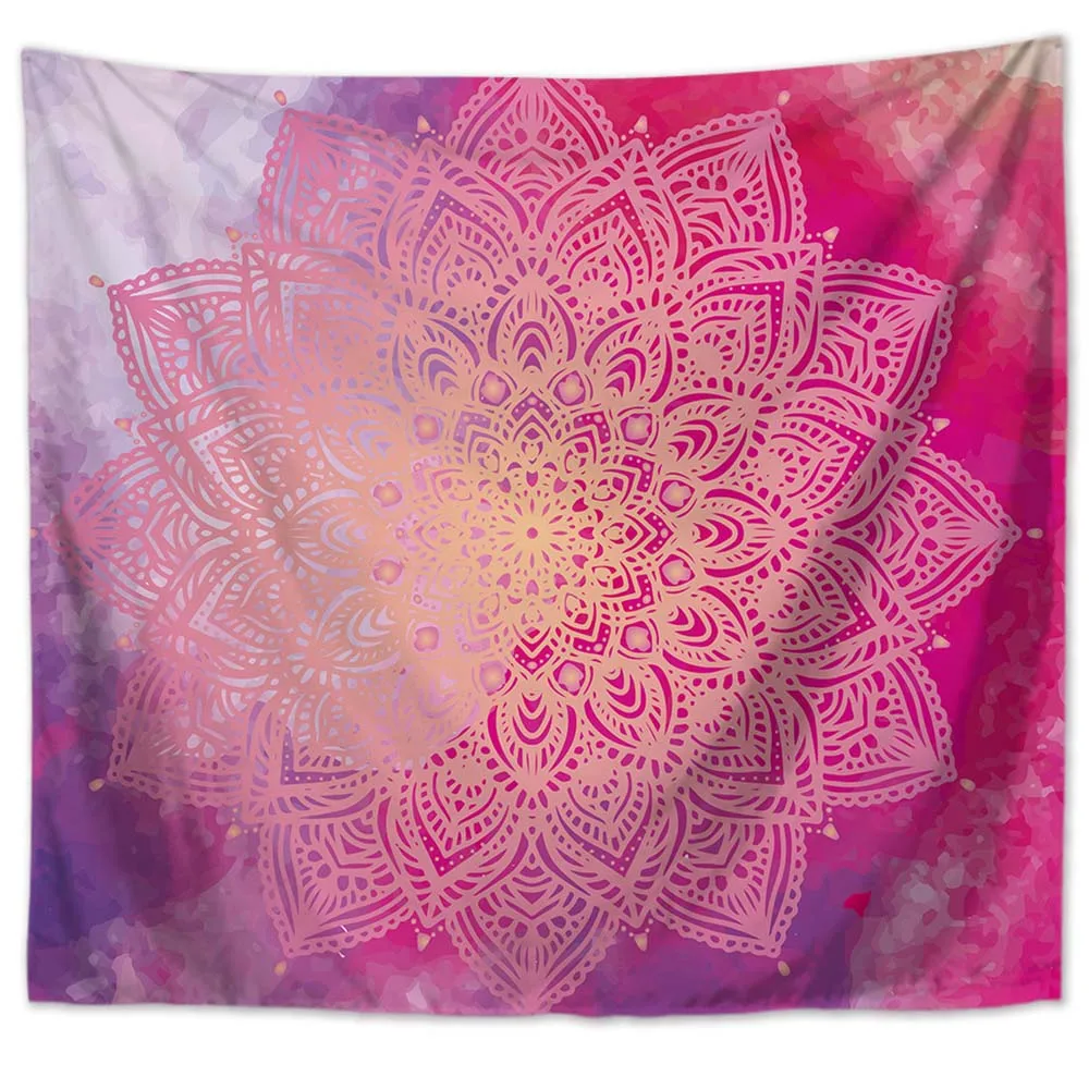 Lychee серия Мандала настенный гобелен полиэфирное одеяло художественный