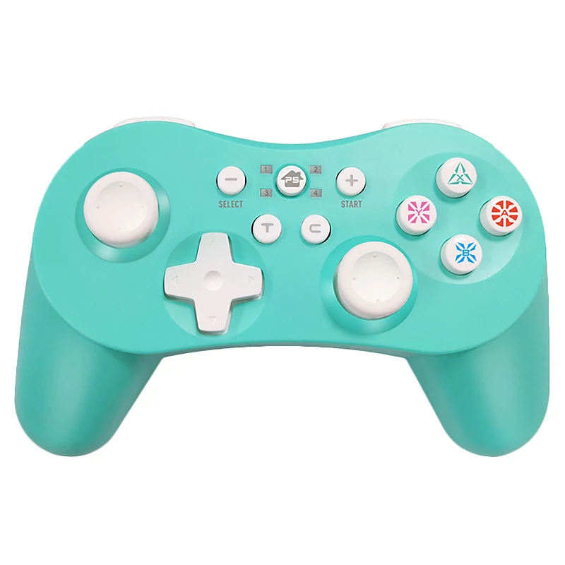 Cyan Беспроводной контроллер Bluetooth геймпад джойстик для переключателя/PS3/PC/PC360/Android/PUBG/пара - Цвет: Cyan