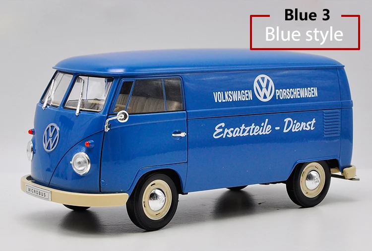 WELLY 1:18 металлическая модель грузовика Volkswagen Ван РЕТРО ПРИНТ T1 автобус формовая игрушка автомобиль сплав автобусы автомобили, игрушки для