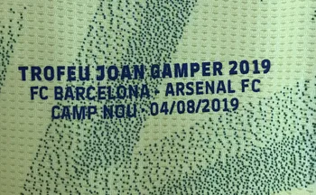 

10 pcs one lot Trofeu Joan Gamper 2019 Match Details For game Match Date Soccer Patch badge