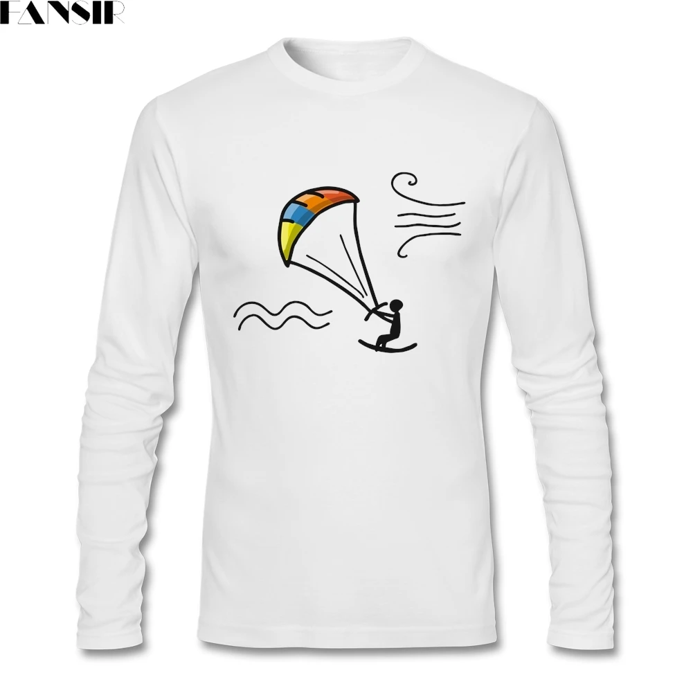 Для кайтсерфинга Кайтсерфинг футболка мужчин Одежда высшего качества Camiseta для