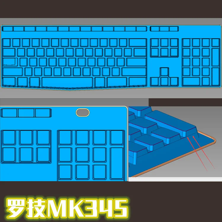 Пленка для клавиатуры logitech K780, прозрачный чехол, защитная пленка для клавиатуры Ajazz 325i, силиконовая защитная пленка
