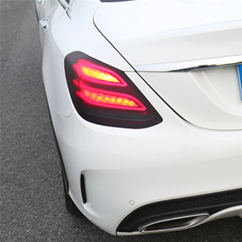 Карманго для Mercedes Benz E Class W213- автомобильная пленка на заднюю лампу, задний светильник, Дымчатая черная наклейка, аксессуары