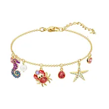 Ayoo высокое качество Swa серебряный милый подводный мир Морская звезда морской конек Краб браслет для девочек