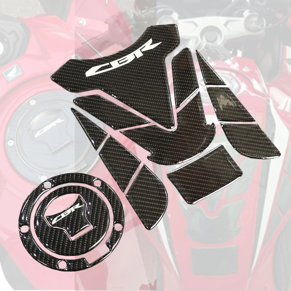 Мотоцикл для Honda CBR 250RR 600RR 900RR 1000RR 650F 500R 3D углеродный внешний вид фейерблейд Танк Pad Защитная Наклейка Наклейки чехол