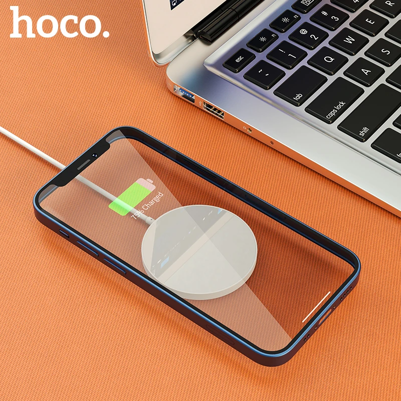HOCO Magnetic 15W Fast Wireless Charger qi Wireless Charging pad Portable Magnetic for iPhone 11 12 mini 12 Pro Max Xiaomi mi 10