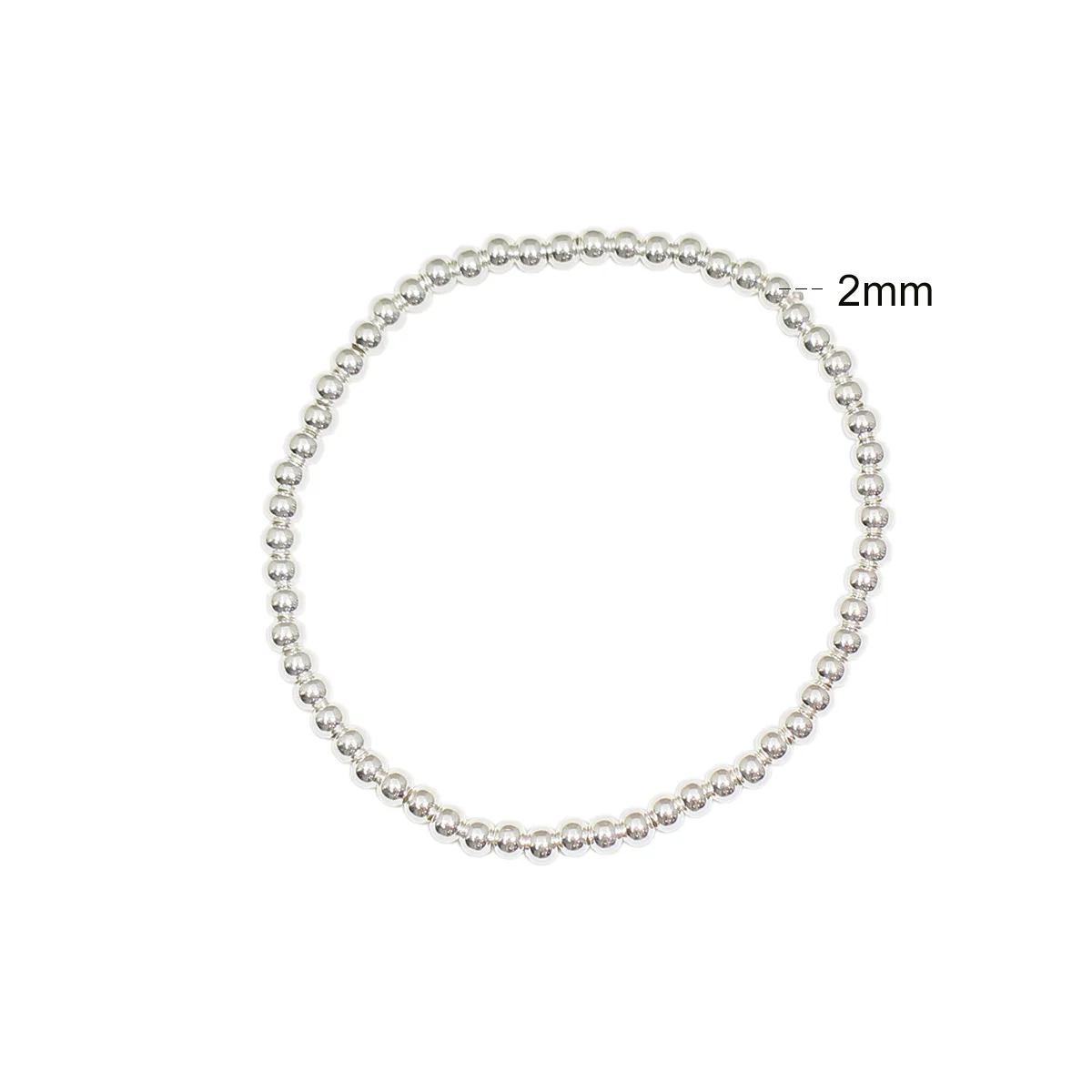 Beadsnice позолоченный браслет из бисера 2-6 мм бусины из стерлингового серебра многослойный браслет из бисера 40012