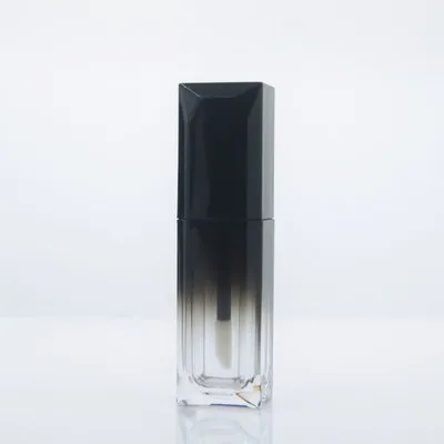 5ml 6ml Gradient Pink&Blue Beauty Lip Gloss Tube, Empty Black Pink icecream Lipstick Bottle, Plastic Matte refillable Container - Цвет: Model 2
