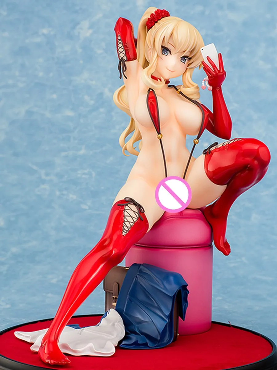 

16cm Anime Sexy Red Bikini Ver. Girl PVC 1/6 Scale Painted Hard Chest Adult Doll Action Figure Collectible Model Toy BOX D606