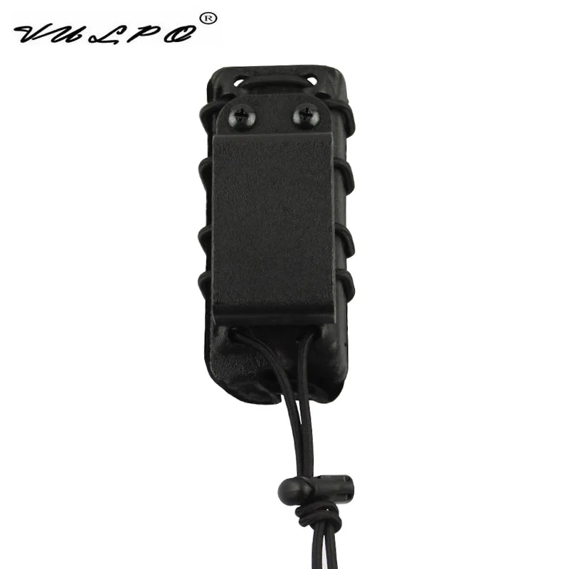 BK B Type VULPO Tactical 9mm Magazine Pouch Fast Mag Pouch Molle Belt Fast Attach Carrier Holster with Inner Flocking Protection - Цвет: BK B Type