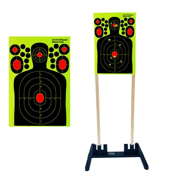 

For Gun Rifle Pistol Binders Human Nature Hunting Training 10pcs Splash Flower Target Adhesive Reactivity Shoot Target Aim