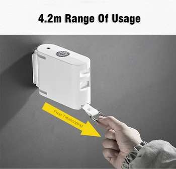 

Multi-functional Wall-mounted Nail-free Clothesline Telescopic Clothes Drying Rope