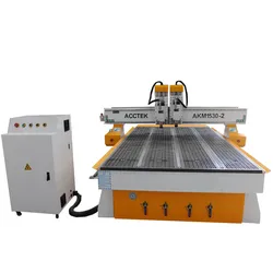 Máquina de corte de madeira 3d cnc roteador 1530 cabeça dupla escultura em madeira máquinas preço fábrica