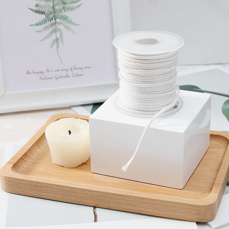 61/30m Environmental Spool Of Cotton Braid Candle Wick Core For DIY Oil Lamps Candle Making Supplies
