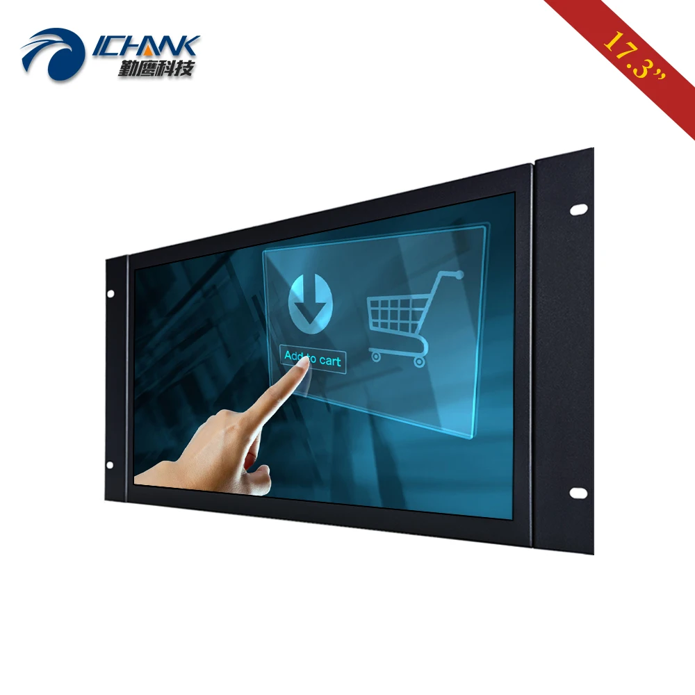 HDMI Է VGA USB ݼ ̽    ġ LCD ũ ÷ ZK173TC-59R, 17.3 ġ , 1920x1080 16:9 ̵ ũ
