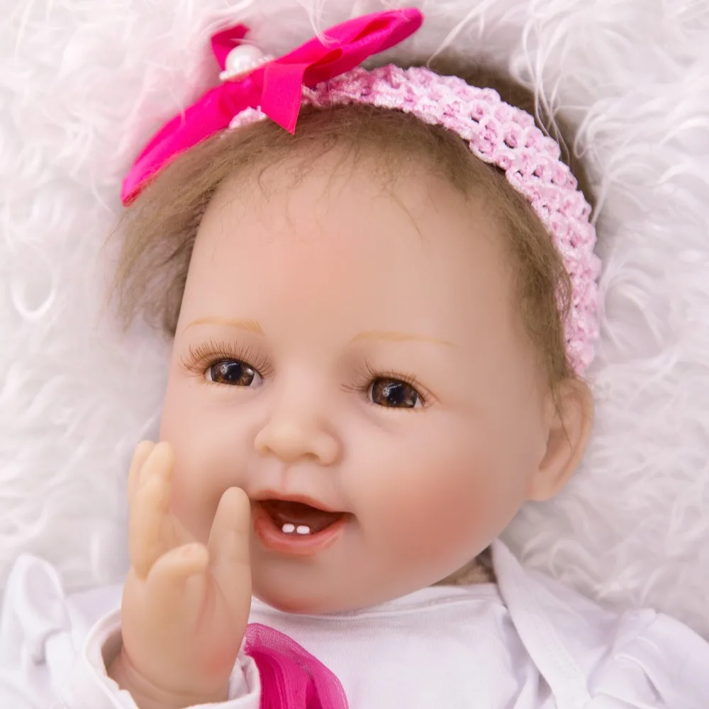 KEIUMI реалистичные куклы для новорожденных девочек, 22 дюйма, мягкие силиконовые куклы Boneca Reborn, лучший подарок для детей, Playmates