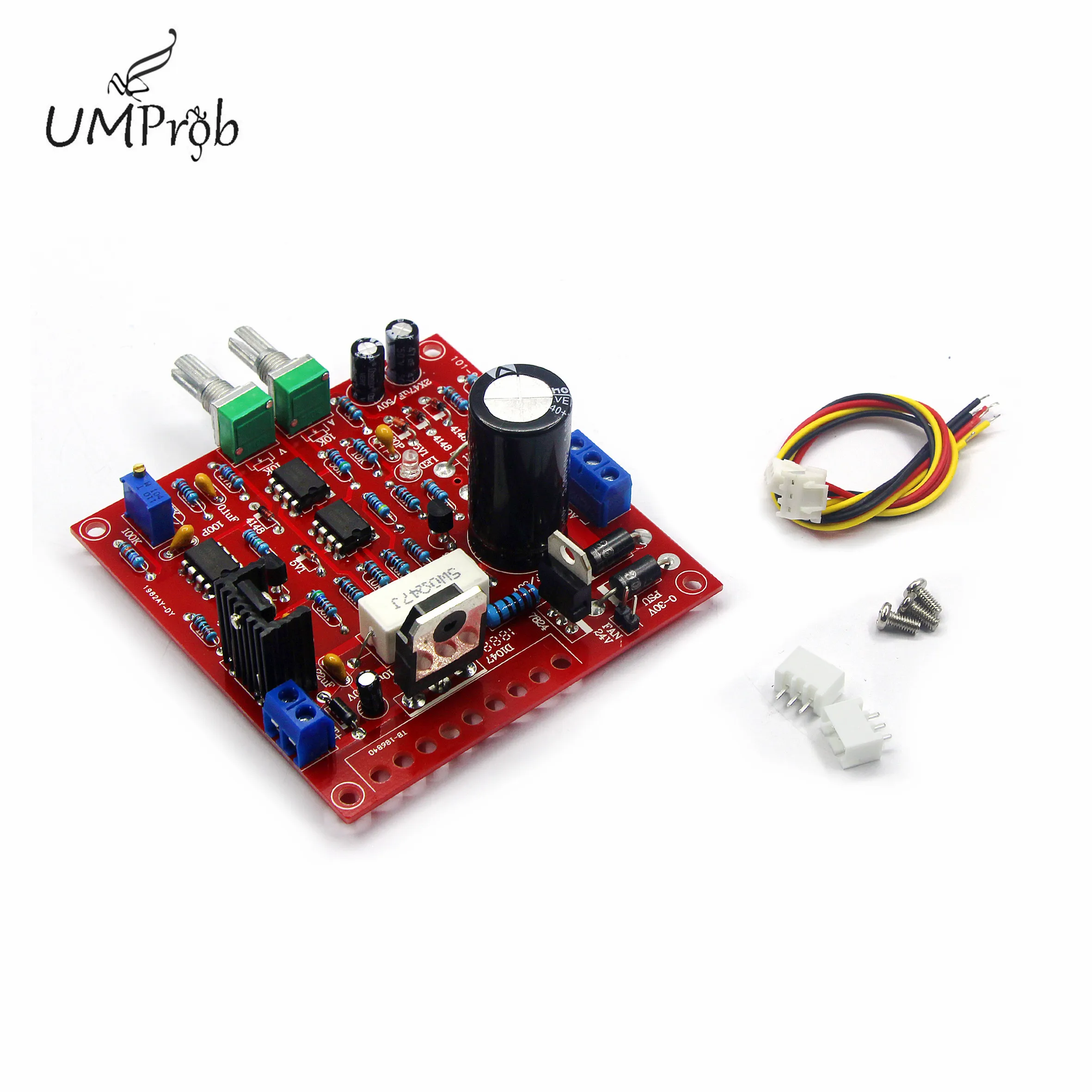Red 0-30V 2mA-3A Continuously Adjustable DC Regulated Power Supply DIY Kit YJfi 