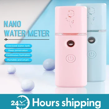 

28ml Professional Facial Steamer Mini Portable Face Humidifier Moisturizing Facial Humidifier Sprayer USB Face Sprayer
