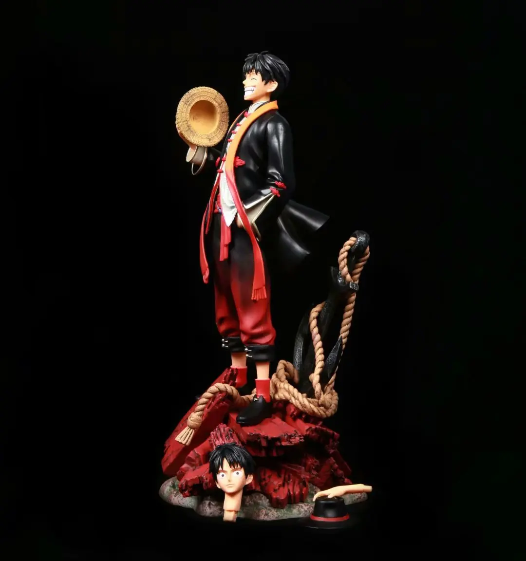 アニメ1 6スケールの新フィギュア中国風ファッションドレスバージョンルフィアクションフィギュア2ヘッドバー モンキー D ルフィフィギュア Null Aliexpress
