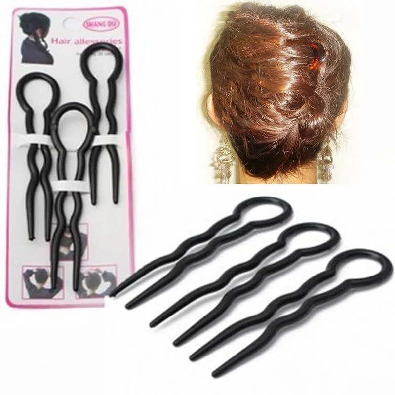 New Fashion 3 Pcs Ladies Hair Pins U Shape Wave Useful Bobby Pin Barrette Hair Clips hot sale