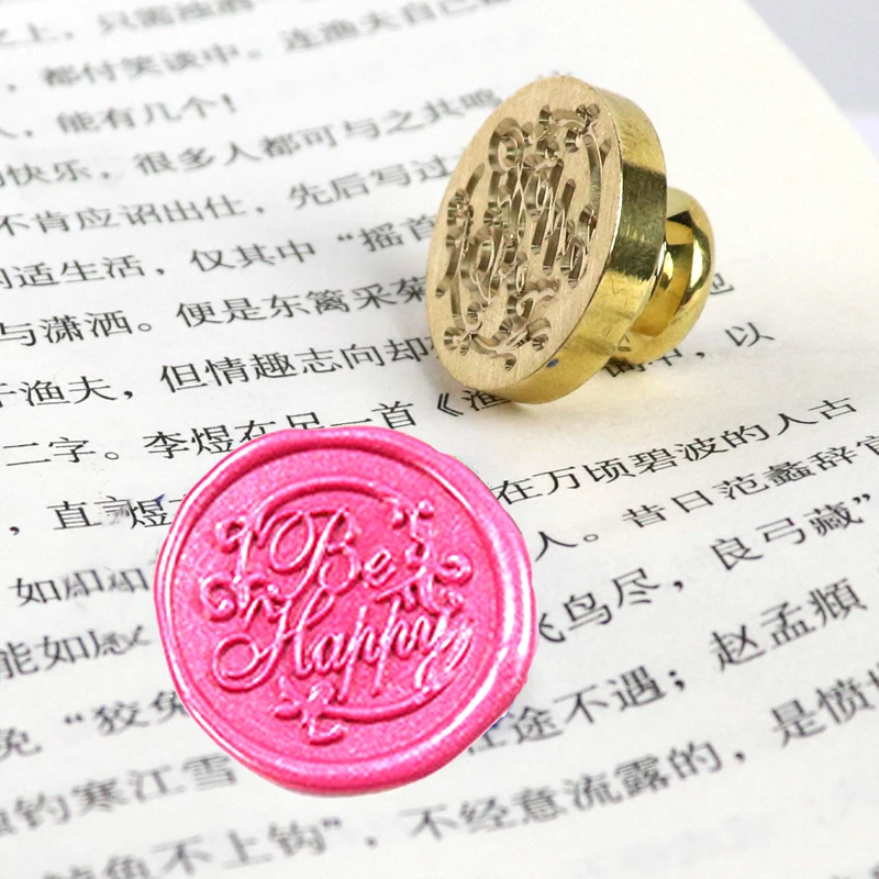 Восковая печать набор штампов с деревянной ручкой для свадебного конверта