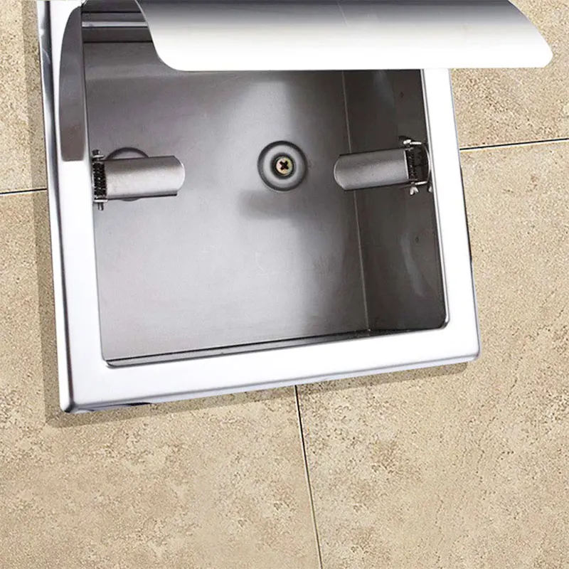 Bathroom Embedded Toilet Paper Holder Wall-Mounted Roll Dispenser toilet paper holder toilet paper rack toilet roll holder tissue holder