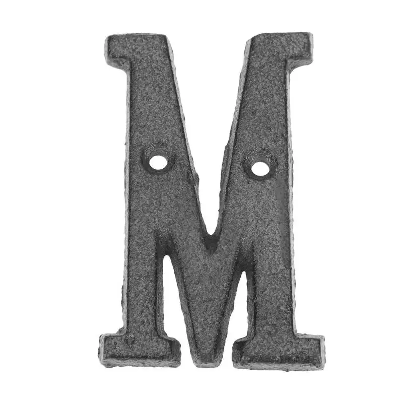 A-Z металлический буквенный Алфавит железный металлический дом знак для двери DIY кафе отель стены буквы вывеска вечерние украшения