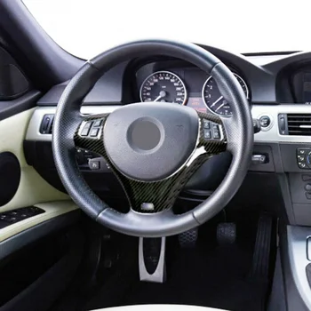 

Accessories Steering Wheel trim Interior Carbon Fiber Style Cover Durable Portable