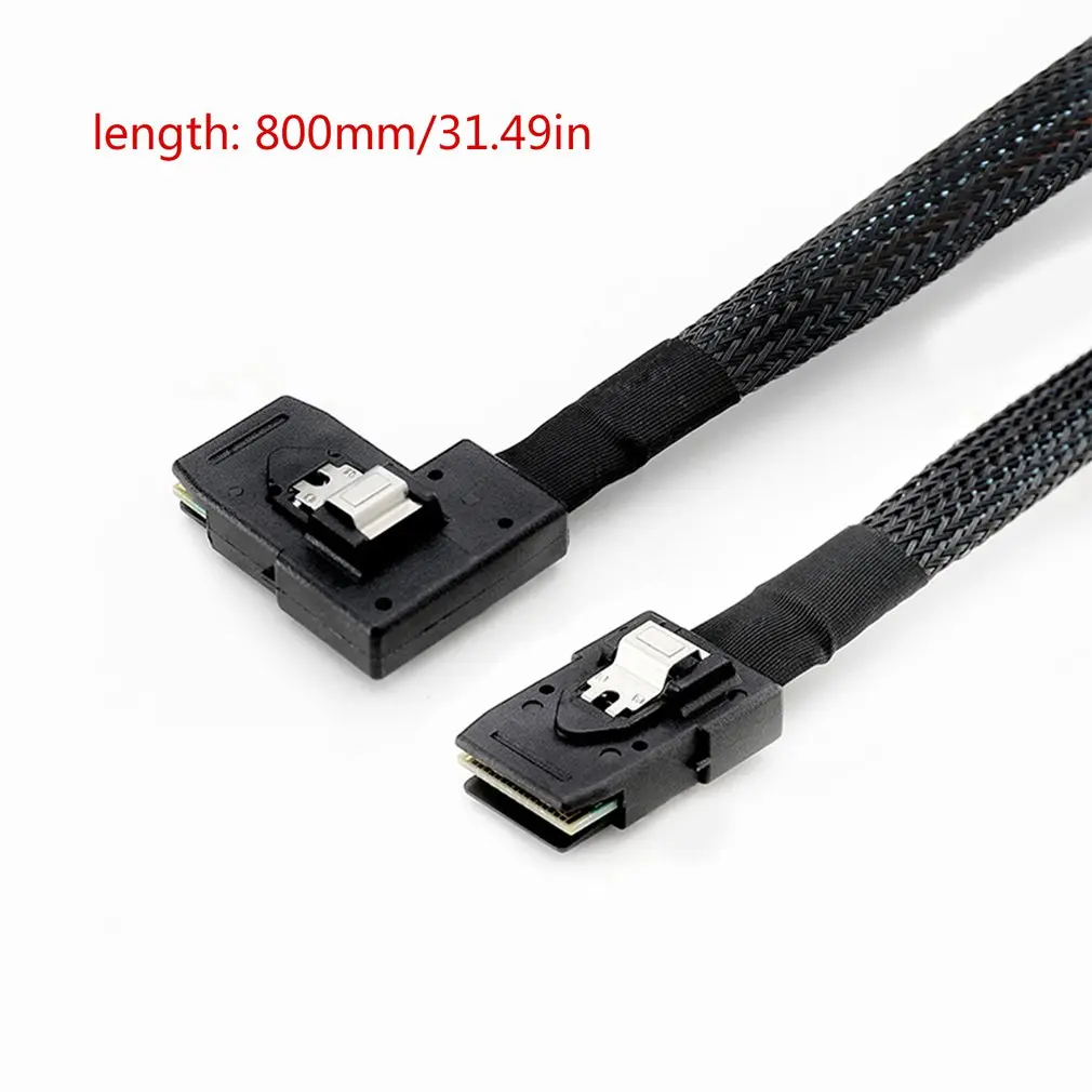 Mini Sas Line Sff-8087 к Mini Sas 36p Sff-8087 90 градусов Боковой изгиб карточная линия