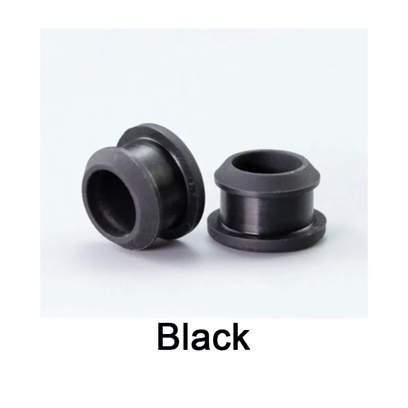 Black Snap-on Hole Plug Silicone Rubber Blanking End Caps Seal Stopper 2.5~30mm 