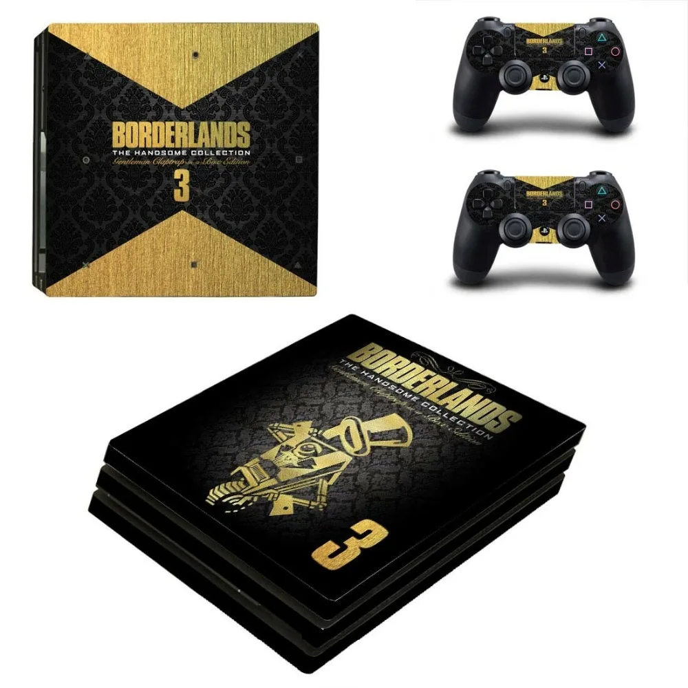 Наклейка borderland PS4 Pro для консоли playstation 4 Pro и контроллера для Dualshock PS4 Pro Skins наклейка s Наклейка виниловая
