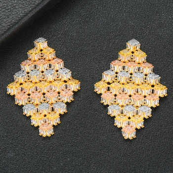 

GODKI Majic Box Design Trendy Long Women Earrings Jewelry Charms Full Cubic Zircon Dangle Drop Earring Statement african Jewelry