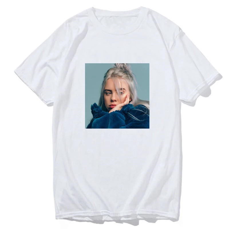 Billie Eilish футболка уличная хип-хоп футболка для хип-хопа Мужская Футболка Harajuku одежда забавная Винтажная Футболка