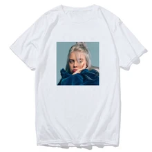 Billie Eilish футболка уличная хип-хоп футболка для хип-хопа Мужская Футболка Harajuku одежда забавная Винтажная Футболка