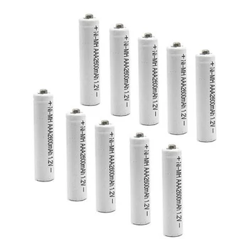 

10/12/14 pcs high quality battery Ni-MH AAA 2600mah 1.2V rechargeable battery suitable remote control electronic scale clock toy