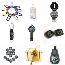 Спорт на открытом воздухе Многофункциональный аксессуар Кемпинг Мини Карабин брелок металлическая альпинистская пряжка с термометром компаса ключ крюк