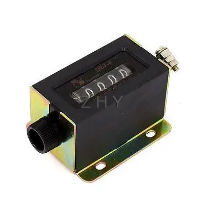 

D67F 0-99999 5 Digit Rotary Knob Resettable Mechanical Pulling Counter