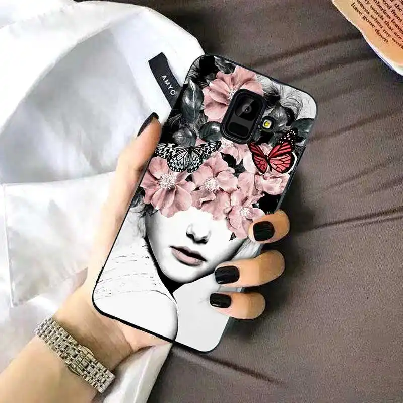 Модный мягкий ТПУ чехол с YJ узором 5," для samsung Galaxy A6 чехол для samsung Galaxy A6 Plus чехол для телефона