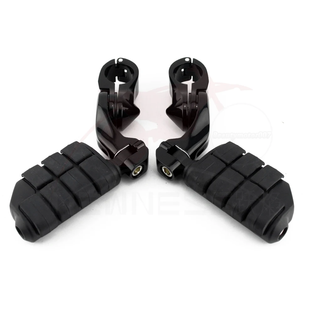 32mm1. 25 дюймов черный/хром защита двигателя мотоцикла шоссе Подножки резиновые для Harley-Davidson для Honda Для Kawasaki - Цвет: Black Dually