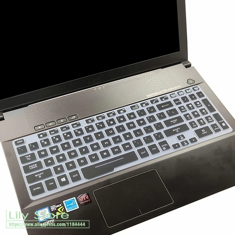 black Для ASUS ROG Hero III Scar III Strix G731GW G731GT G731GU G731 GW GT GU 17,3 дюймов игровой ноутбук силиконовый чехол для клавиатуры - Цвет: black