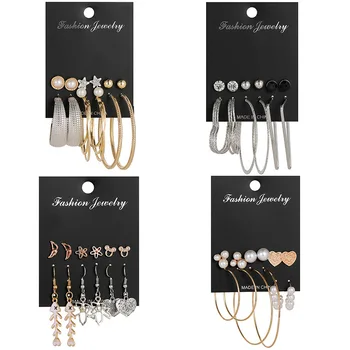 

30 Pairs/lot fashion women earrings lot top quality jewelry earrings wholesale 201103-16