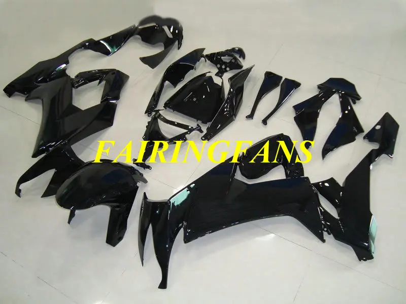 Обтекатель для мотоцикла KAWASAKI Ninja ZX10R 08 09 ZX 10R 2008 2009 ABS полностью глянцевый черный
