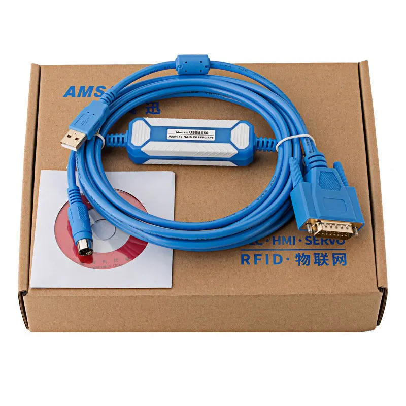 USB-AFP8550 кабель программирования для Panasonic Nais FP1 FP3 FP5 PLC USB RS422 DB15 MD8 двойные разъемы |