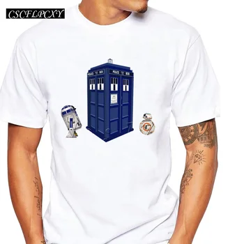 

Doctor who men t-shirt short sleeve casual male tops fashion Time Lord Droid printed men fashion tee shirts hipster cool t shirt