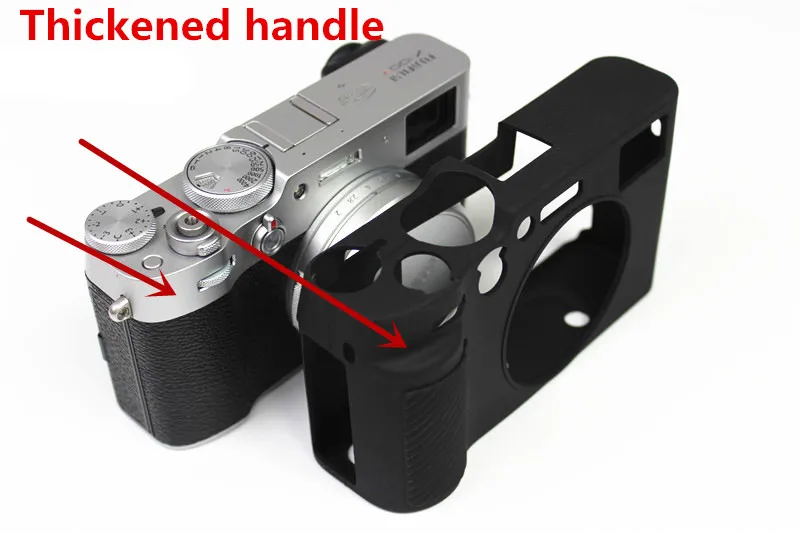 Bolsa de Silicone para Câmera Fujifilm Bolsa de Borracha Macia para Proteção do Corpo Mais Vidro Temperado para Tela de Fujifilm Fuji X100v X100v - Image 2