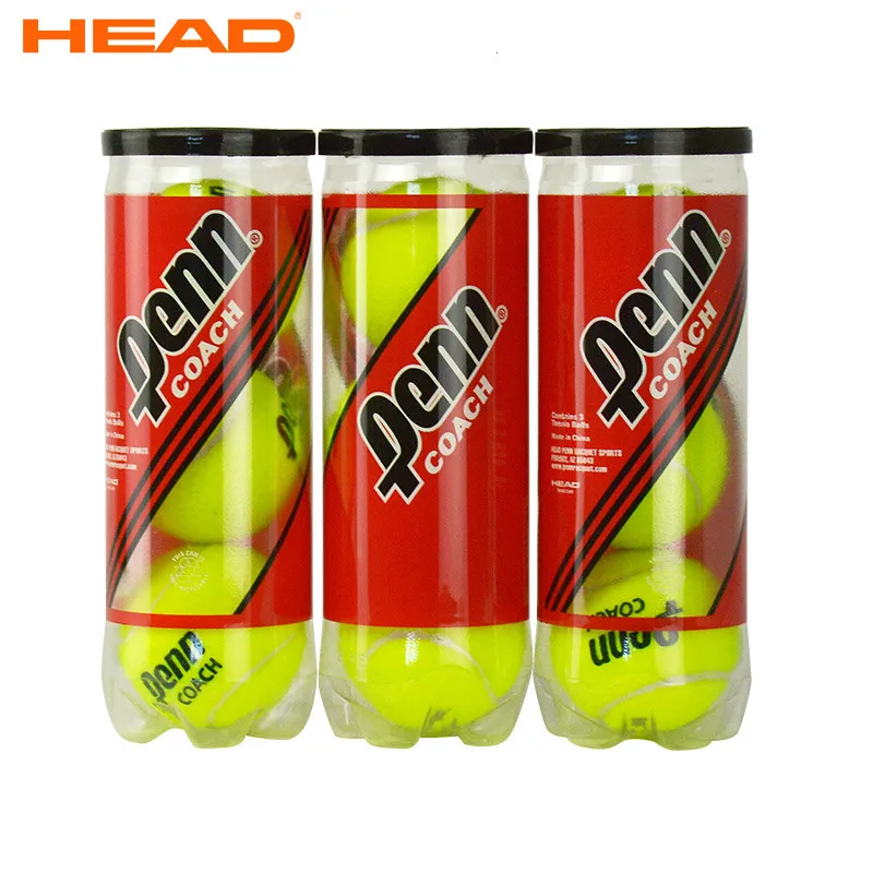 3PcsTubeOriginalHEADTennisBallsTrainingBallsPENNCOACHTennis