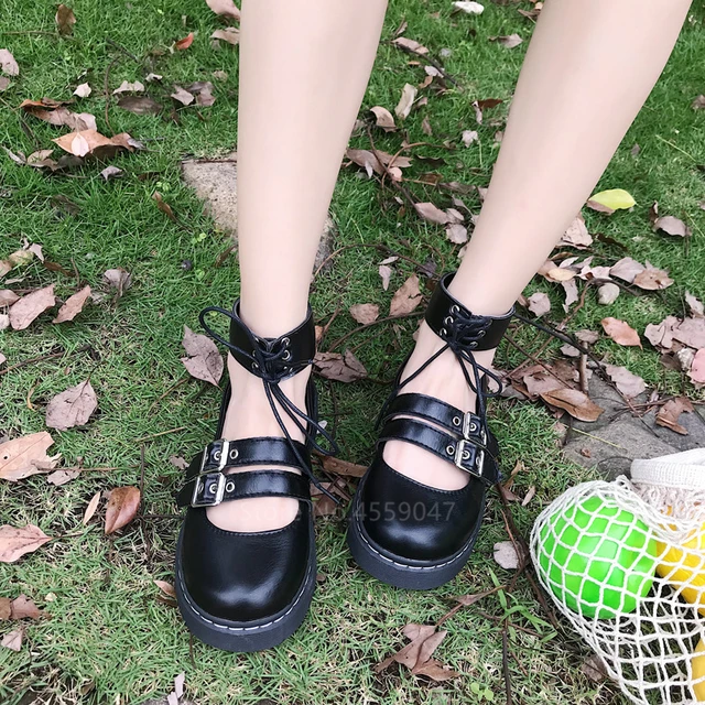 Lolita Leather Waterproof Shoes  5