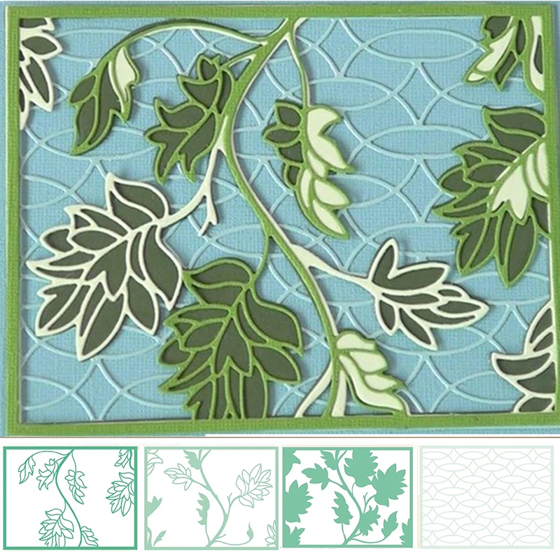 

Unique Leaves Pattern Die Cuts For Card Making Leaves+Pattern+Frame Metal Cutting Dies Stencils 2020 Embossing Crafts Cards
